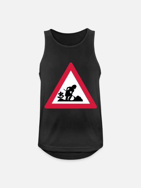 baustelle - Men's Breathable Tank Top - black