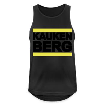 Kaukenberg Paderborn - Männer Tank Top atmungsaktiv - Schwarz - Vorne - Nick (188cm)