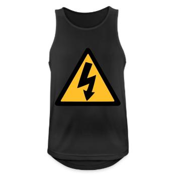 Elektriker - Männer Tank Top atmungsaktiv - Schwarz - Vorne - Nick (188cm)