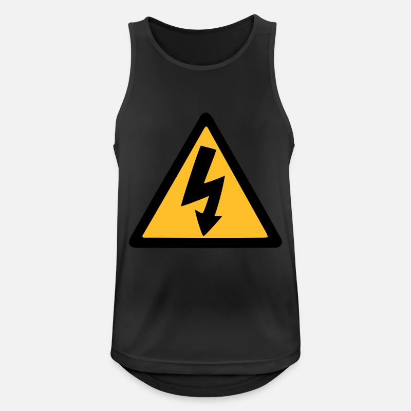 lightning thunder - Men's Breathable Tank Top - black