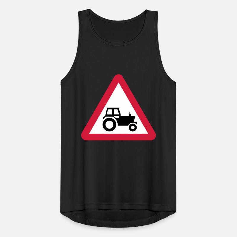 Warning - Tractor! Men's Breathable Tank Top