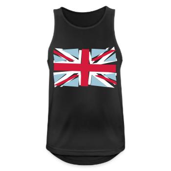 Crazy Union Jack - Men's Breathable Tank Top - black - Front - Nick (188cm)