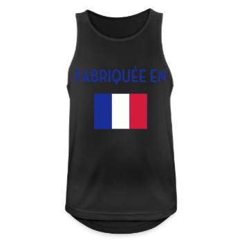 France / Français / Française / Bébé / Naissance - Men's Breathable Tank Top - black - Front - Nick (188cm)
