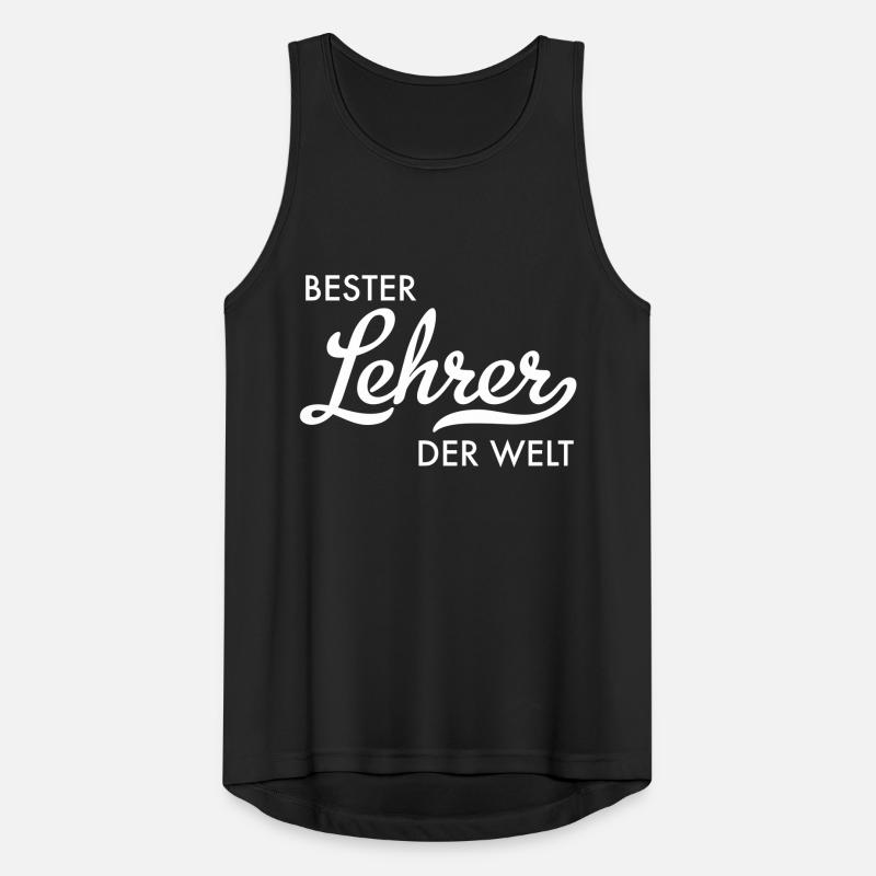 bester lehrer der welt Männer Tank Top atmungsaktiv