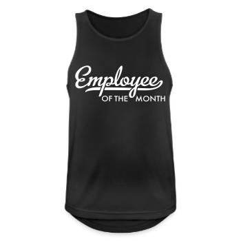 Employé du mois - Débardeur respirant Homme - noir - Devant - Nick (188cm)