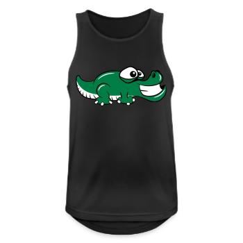 Crocodile Reptile stupide - Débardeur respirant Homme - noir - Devant - Nick (188cm)