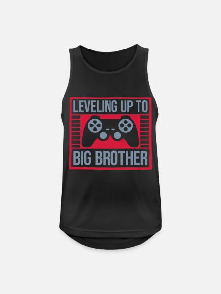 Leveling up big brother - Men's Breathable Tank Top - black