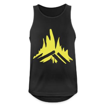 Lagerfeuer Camping Natur Wald Feuer Vektor 4 - Männer Tank Top atmungsaktiv - Schwarz - Vorne - Nick (188cm)