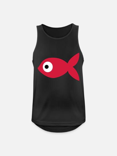 Goldfisch - Männer Tank Top atmungsaktiv - Schwarz