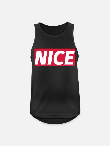 NICE - Men's Breathable Tank Top - black