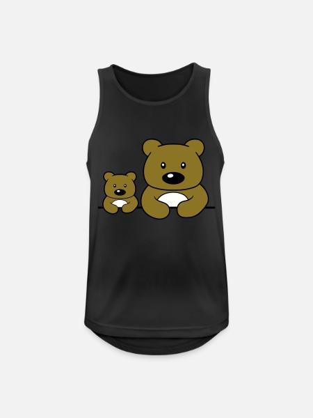 kind junges baby papa mama familie 2 freunde team - Männer Tank Top atmungsaktiv - Schwarz