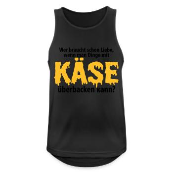 Liebe Käse backen Grill Ofen Herd Küche Toast Amor - Männer Tank Top atmungsaktiv - Schwarz - Vorne - Nick (188cm)