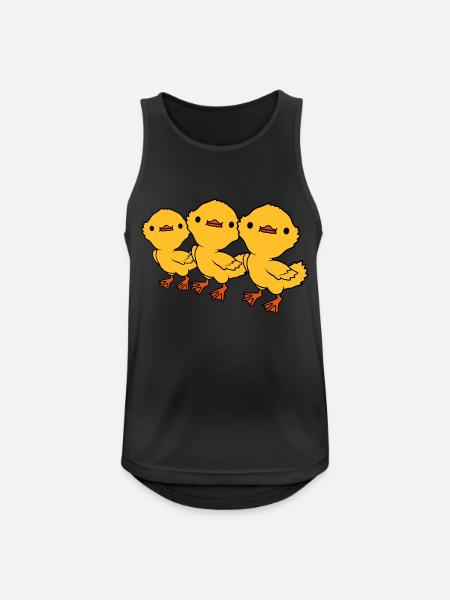 3 Ducklings Friends Team - Men's Breathable Tank Top - black