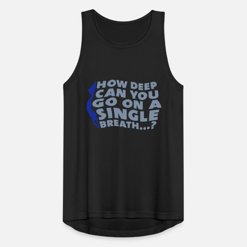 How deep can you go....? Männer Tank Top atmungsaktiv