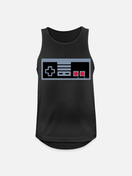 Super Retro Controller - Männer Tank Top atmungsaktiv - Schwarz