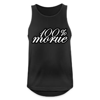 100% morue - Débardeur respirant Homme - noir - Devant - Nick (188cm)