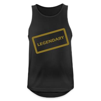 legendary - Men's Breathable Tank Top - black - Front - Nick (188cm)