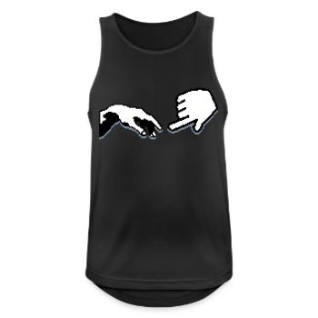 geek - Men's Breathable Tank Top - black - Front - Nick (188cm)