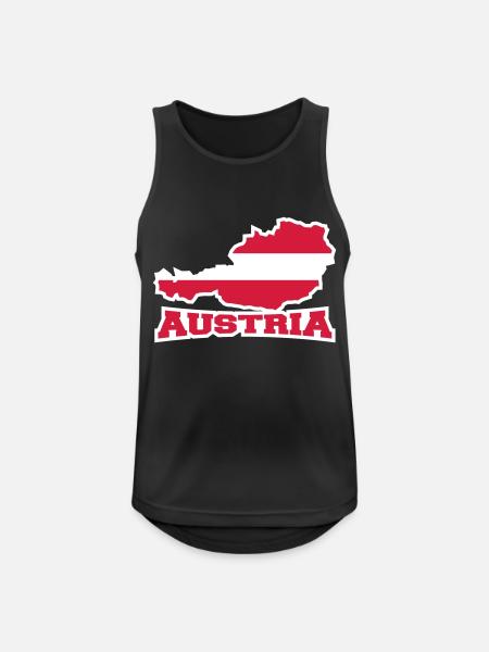Austria Logo - Men's Breathable Tank Top - black