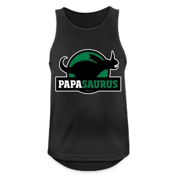 Papasaurus cadeau amusant pour les pères - Débardeur respirant Homme - noir - Devant - Nick (188cm)