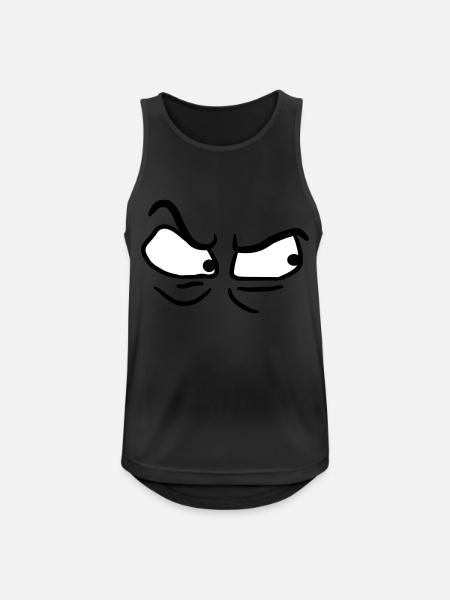 Angry angry angry eyes - Men's Breathable Tank Top - black