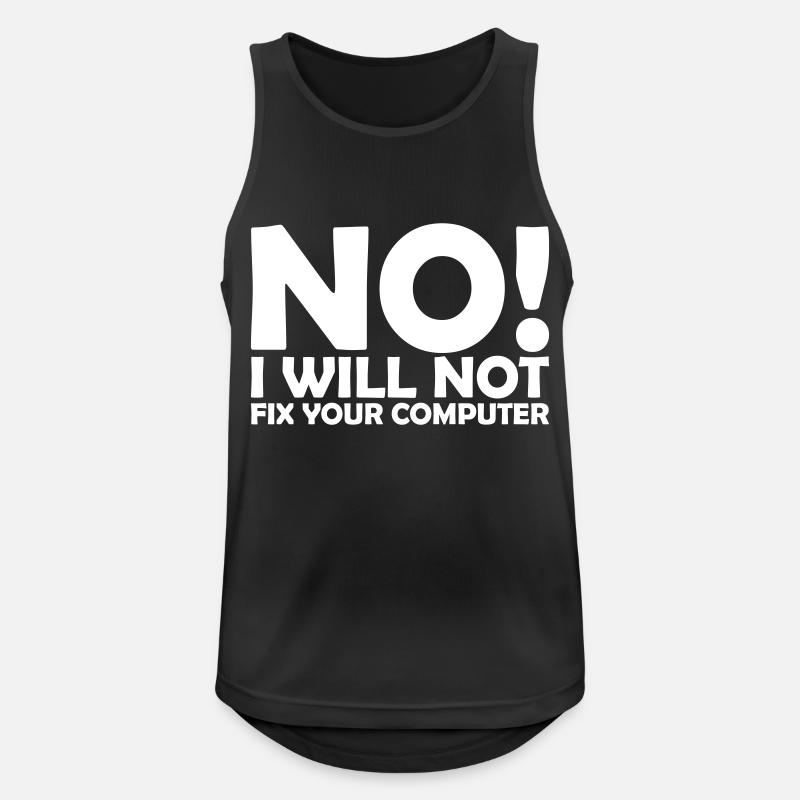 not fix your computer - Men's Breathable Tank Top - black