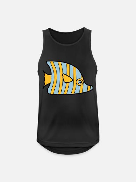fish - Men's Breathable Tank Top - black