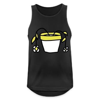 Eingegangene Blumen Blumentopf Welk Abgestorben - Männer Tank Top atmungsaktiv - Schwarz - Vorne - Nick (188cm)