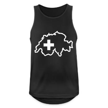 Switzerland - Men's Breathable Tank Top - black - Front - Nick (188cm)