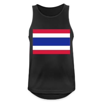 Thaïlande - Débardeur respirant Homme - noir - Devant - Nick (188cm)