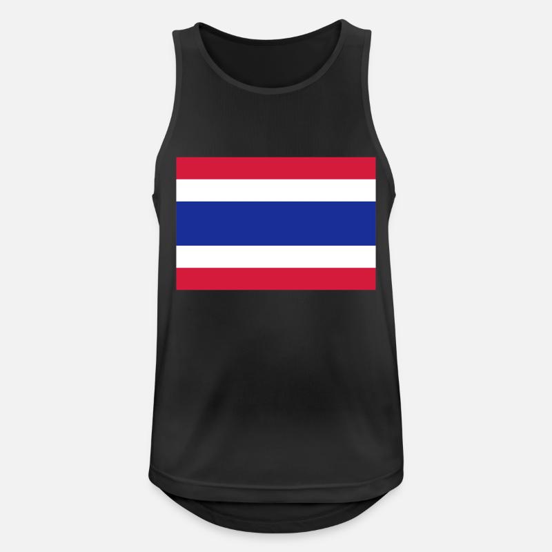 Thailand - Männer Tank Top atmungsaktiv - Schwarz