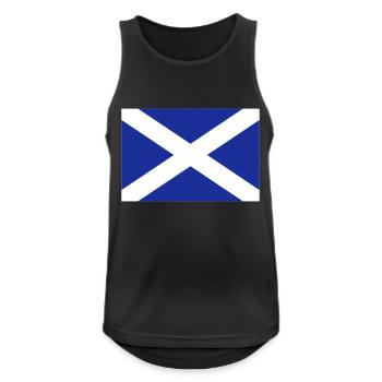 schottland - Männer Tank Top atmungsaktiv - Schwarz - Vorne - Nick (188cm)