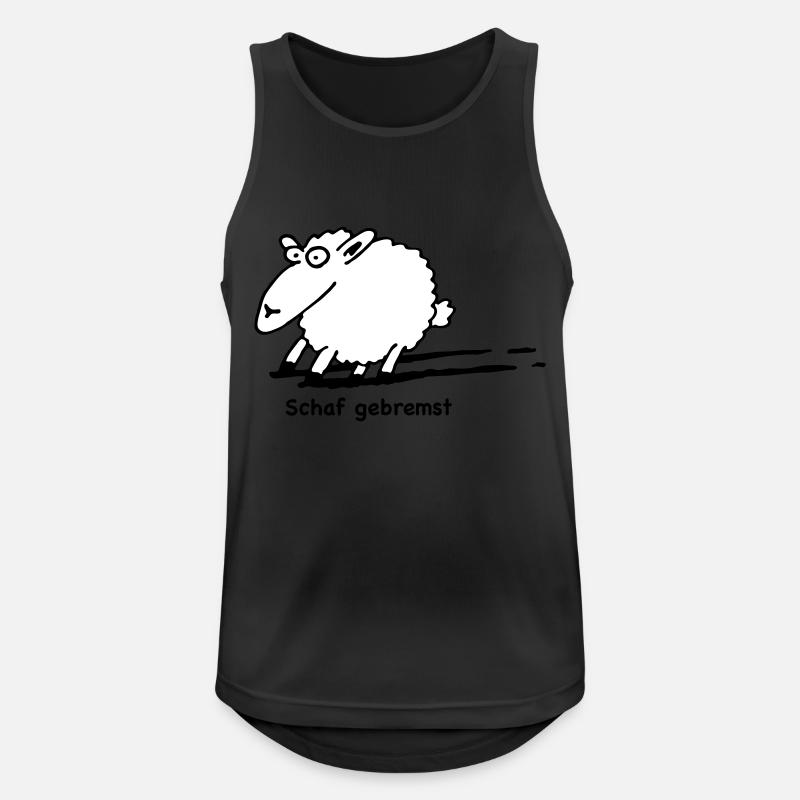 schaf_gebremst - Men's Breathable Tank Top - black