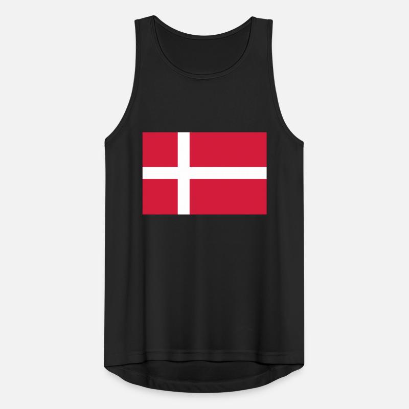 Drapeau danois Débardeur respirant Homme