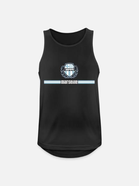 Marseille embleme - Débardeur respirant Homme - noir