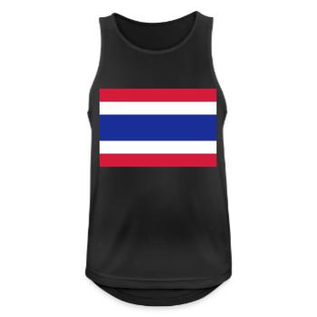 Le drapeau de la Thaïlande - Débardeur respirant Homme - noir - Devant - Nick (188cm)