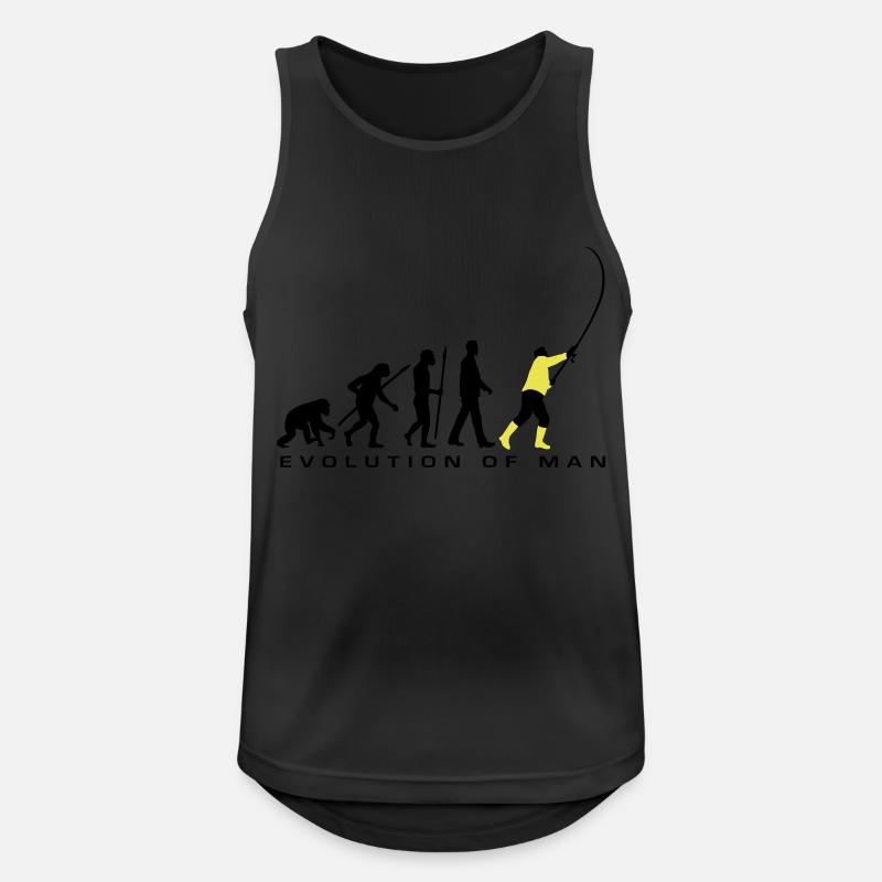 evolution_angler_042013_a_2c - Männer Tank Top atmungsaktiv - Schwarz