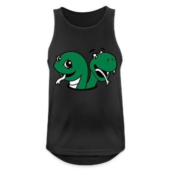 cool team paar frunde 2 süße kleine niedliche kind - Männer Tank Top atmungsaktiv - Schwarz - Vorne - Nick (188cm)