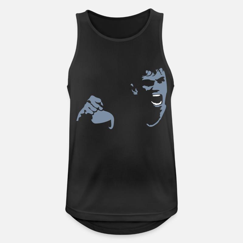 Wütender Brüller / Shouting Man (2c) - Männer Tank Top atmungsaktiv - Schwarz