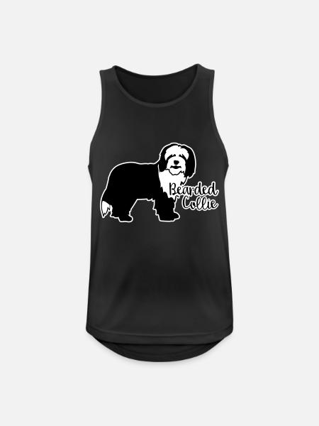 Bearded Collie - Men's Breathable Tank Top - black
