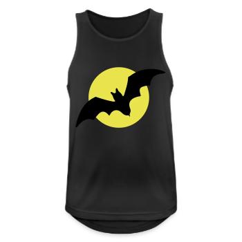Fliegende Fledermaus Mond - Männer Tank Top atmungsaktiv - Schwarz - Vorne - Nick (188cm)