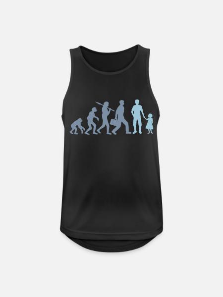 Evolution Papa Daughter Child - Men's Breathable Tank Top - black