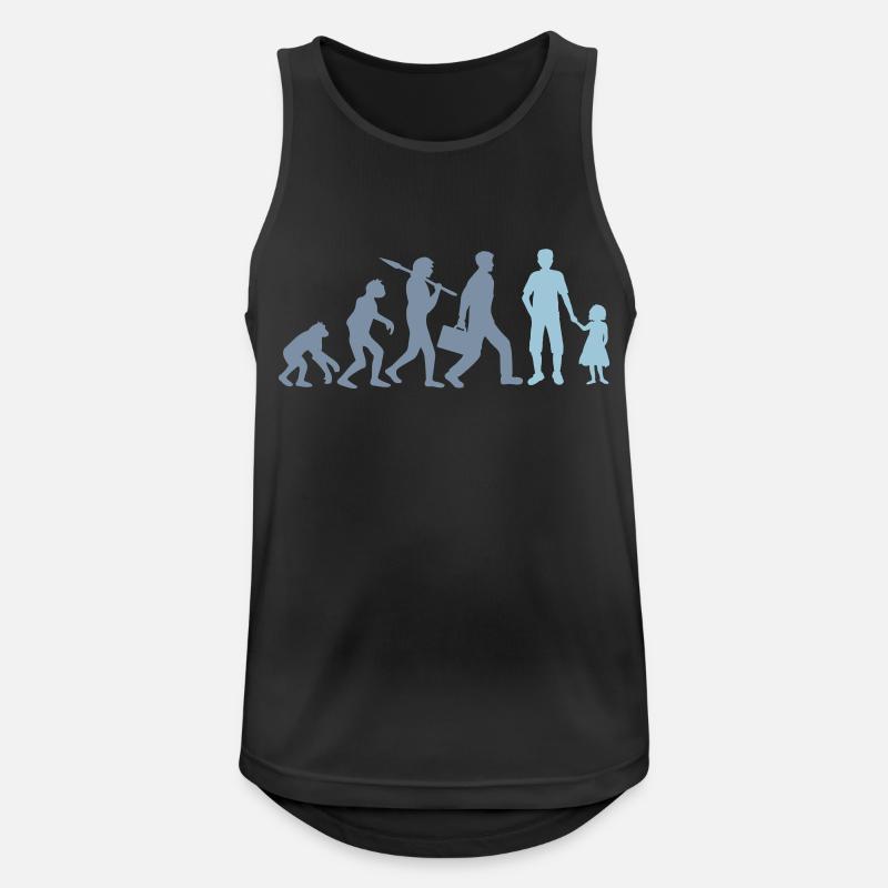 Evolution Papa Daughter Child - Men's Breathable Tank Top - black