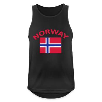 Norway - Men's Breathable Tank Top - black - Front - Nick (188cm)