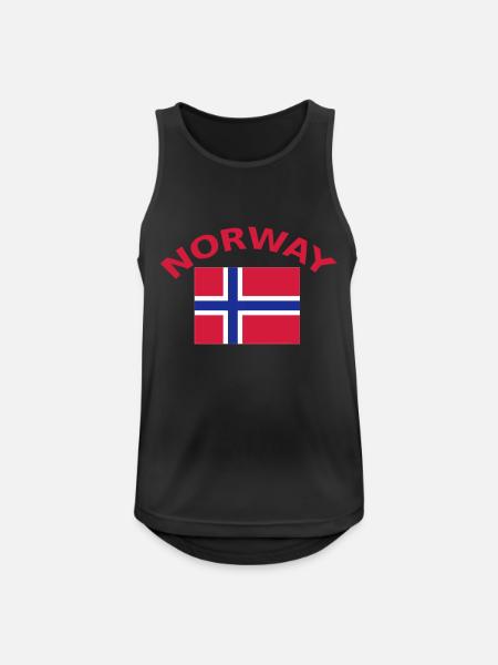 Norway - Men's Breathable Tank Top - black