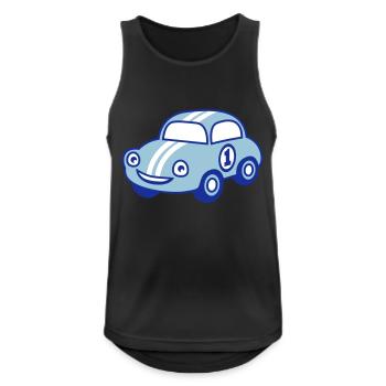 racing car - Débardeur respirant Homme - noir - Devant - Nick (188cm)