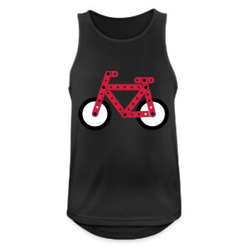 bicyclette - Débardeur respirant Homme - noir - Devant - Nick (188cm)
