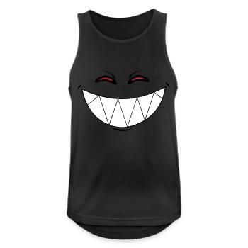 Smiling Demon - Men's Breathable Tank Top - black - Front - Nick (188cm)