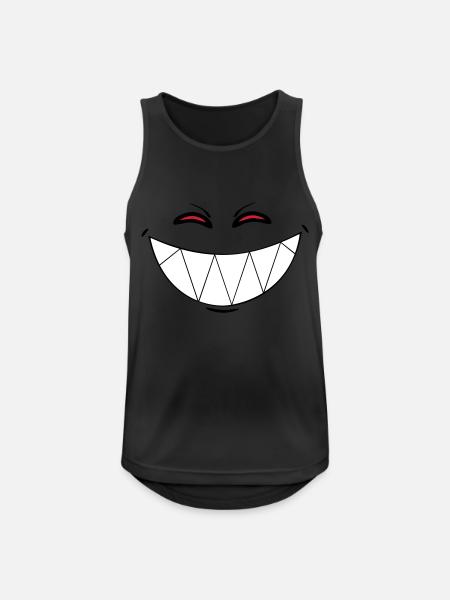 Smiling Demon - Men's Breathable Tank Top - black