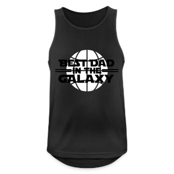 Best dad in he galaxy - Männer Tank Top atmungsaktiv - Schwarz - Vorne - Nick (188cm)